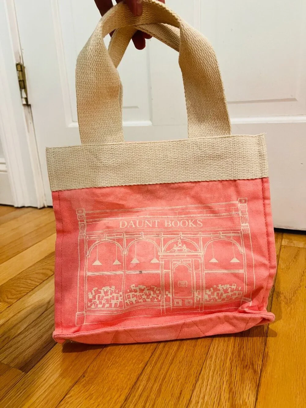 Daunt books London canvas tote bag PINK VERY RARE